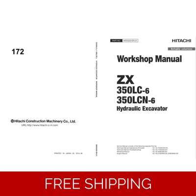HITACHI ZX350LC-6, ZX350LCN-6 WORKSHOP MANUAL AND DIAGRAMS HITACHI ZX350LC-6, ZX350LCN-6 WORKSHOP MANUAL AND DIAGRAMS